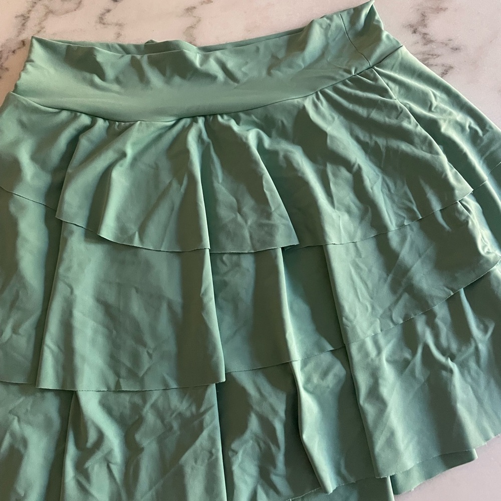 Altered State Revival Ruffle me up skirt mint Layered Women's Skirt small nwot